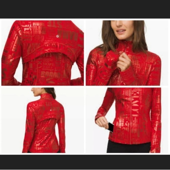 Lululemon Define Jacket *Manifesto size 6 red foil - Picture 3 of 7